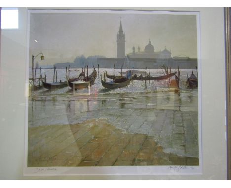 TIMOTHY EASTON (XX): A limited edition print of Venice, 1/75, framed and glazed, 40cm x 42cm
