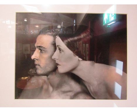 A framed and glazed National Portrait Gallery edition James Abbe (1883-1973) photographic print on Portriga paper, Rudolf Val