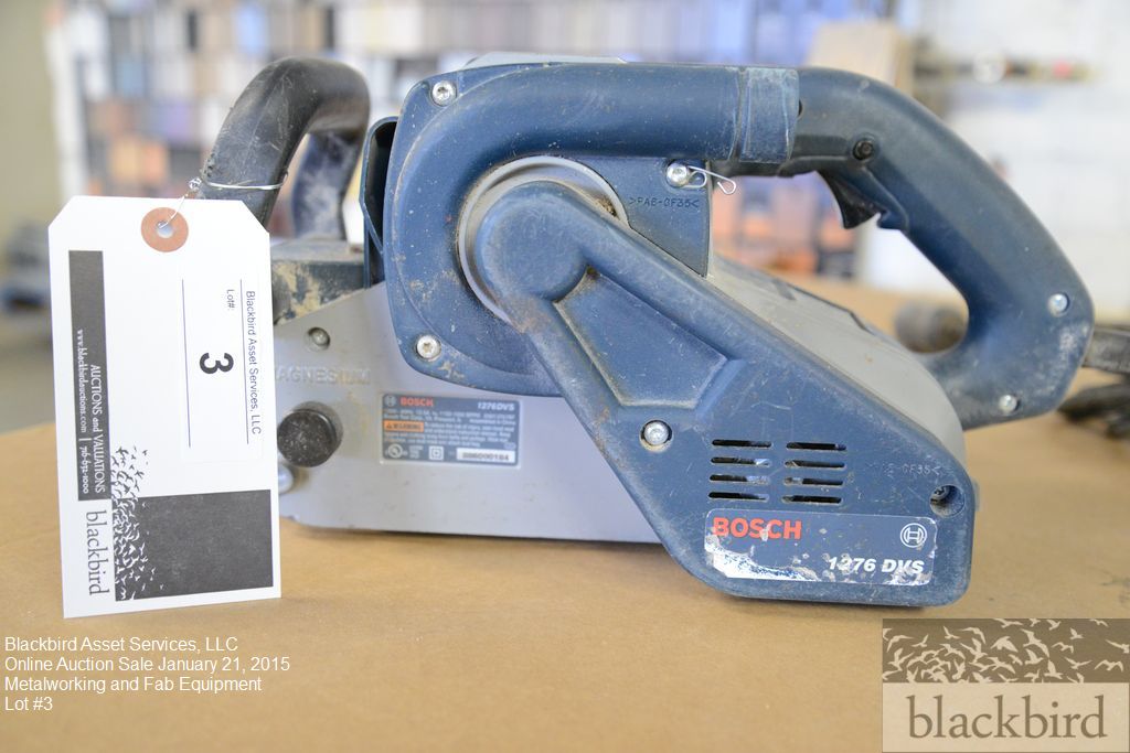 Bosch power belt sander model 1276 DVS, 4", serial number 886000184