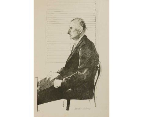 *David Hockney RA (b.1937)'The Print Collector (Felix Mann)', 1970lithograph, artist's proof, signed in pencilsheet 76 x 53cm