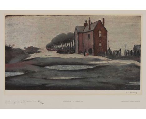 *Laurence Stephen Lowry RA (1887-1976)'Lonely House'offset lithograph in colours, signed 'L. S. Lowry' in pencil, numbered 16