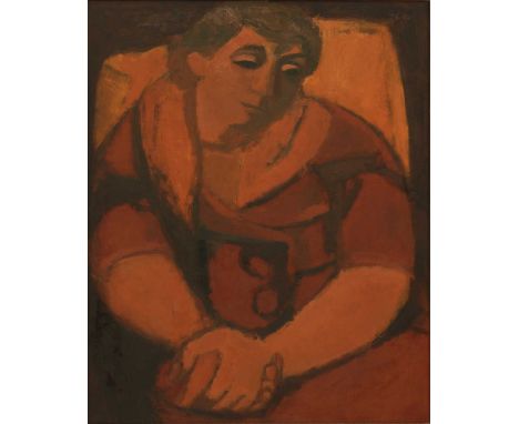 *Will Roberts (1907-2000)Woman Seatedsigned and dated 'WILL ROBERTS. 1959' verso, oil on board74 x 61cm*Artist's Resale Right