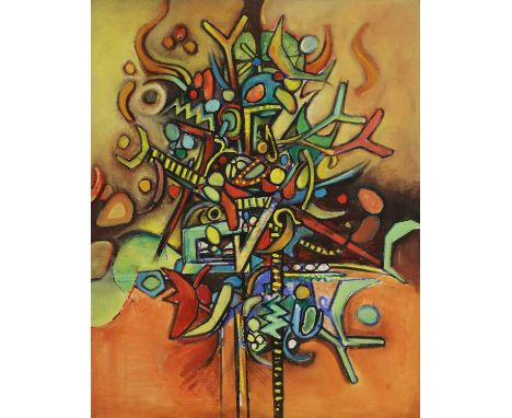 Ahmed Parvez (Pakistani, 1926-1979)Untitledoil on canvas76 x 61cm, unframedCondition report: Please note this work has not be