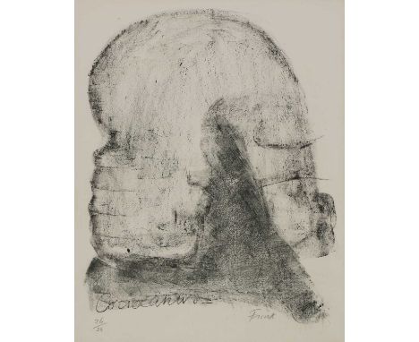 *Dame Elisabeth Frink CH RA (1930-1993)'Coriolanus', 1964 lithograph, signed 'Frink' in pencil and numbered 26/50 image 50.5 