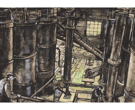 *John Minton (1917-1957)Widnes Lithopone Plant Rotary Calcinator;Widnes Lithopone Plant Gas Plant;Lithopone batch precipitati