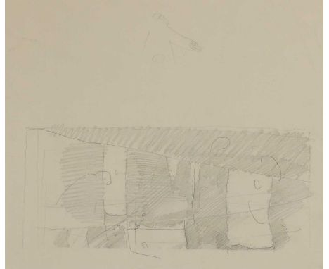 *Sir Stanley Spencer RA (1891-1959)Sketch of a Beseeching Man and a Clothes Linepencil, with Christie's 'Stanley Spencer Stud