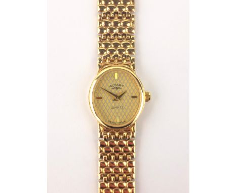 Ladies Rotary 9ct gold quartz wristwatch Birmingham 1986 approx 15gm    Condition Report   Click here for further images, con