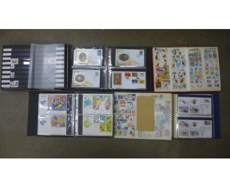 A collection of stamps and first day covers (six albums) 