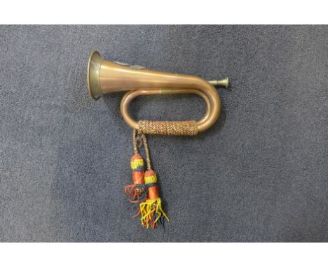A Royal Welsh Fusiliers regimental bugle 