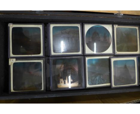 Approximately 200 magic lantern slides 