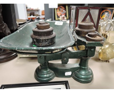 A set of Vintage kitchen scales
