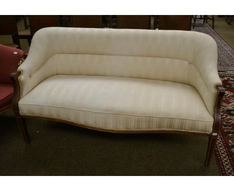 Edwardian inlaid mahogany sofa 