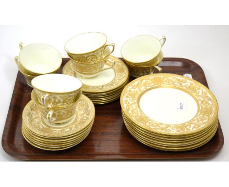 A Royal Worcester 'Embassy' pattern part dinner/tea service