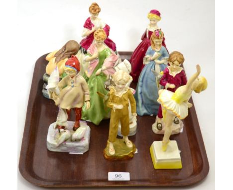 Nine Royal Worcester figures 
