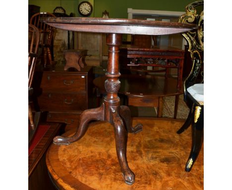 George III fold over tripod table 