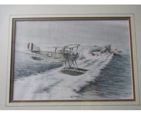K. C. Aitken watercolour 'Advantage' Supwith Baby &amp; Brandenburg 37cm x 47cm approx&nbsp;&nbsp;