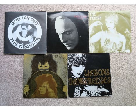 Post Punk Industial New Wave lot of Rare SinglesThe Cravats – Rub Me Out poster sleeveLabel: Crass Records – 221984/4Vinyl is