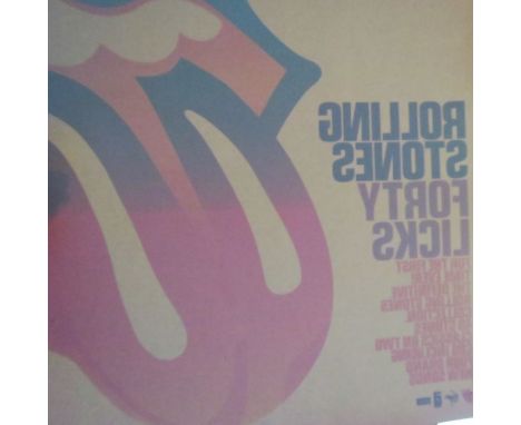 Rolling Stones Forty Licks Original Large Window Display Promo self adhesive PosterThis item still has the original backing c