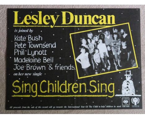 Lesley Duncan Kate Bush Thin Lizzy The Who Rare Promo Poster 1979Very nice official Promo poster.In near mint condition.38cm 