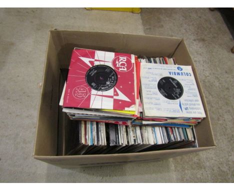 Box of LP's and 45's&nbsp;