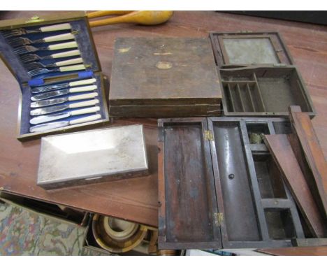 vintage boxes, writing slope a/f