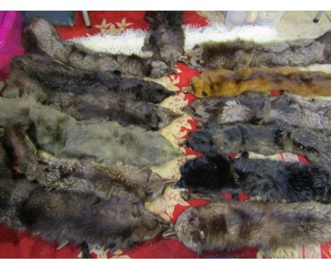 A quantity of vintage fur stoles