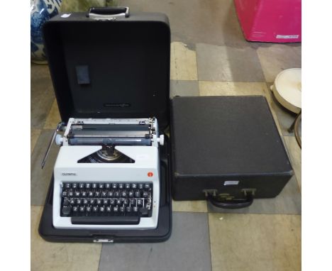 A 1930s typewriter and a 1950s typewriter 