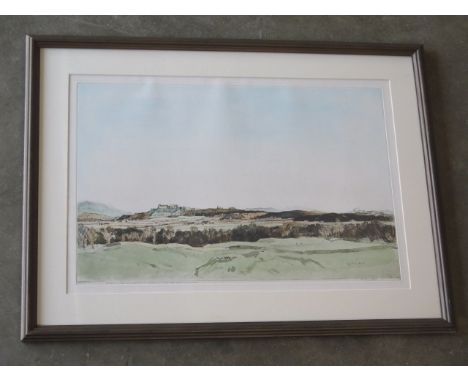 Sir David Young Cameron R.A, R.S.A (Scottish 1865-1945) Lithograph 'Stirling Castle', 29cm x 45cm, frame size 44cm x 59cm, pe