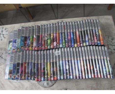 65 classic Dr Who DVDs all as new. A Dr. Who complete first series (box a/f). A boxed series 1-7 (missing 4 and 3). 4 Big Fin