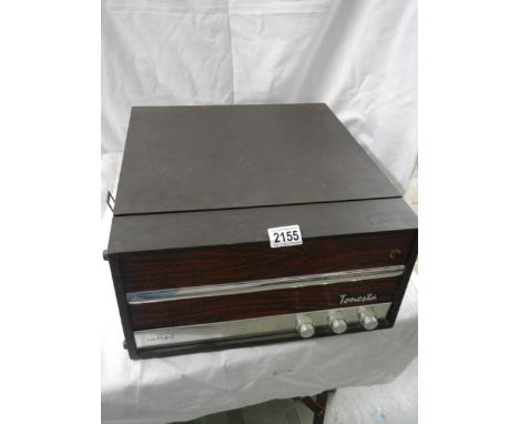 A vintage Tanesta record player, looks to be in good condition.