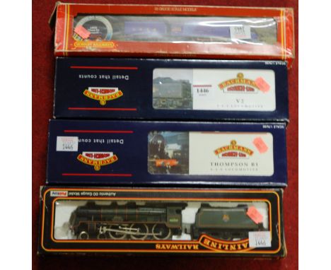 Four various boxed Bachmann, Hornby and Mainline 00 gauge locomotives, to include a Thomson B1