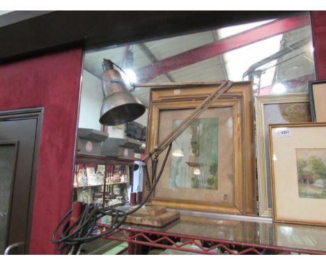 A Herbert Terry Industrial lamp a/f 