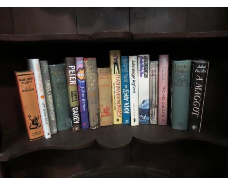 A selection of modern first editions etc including John Fowles, Julian Barnes, George Macdonald Fraser etc 
