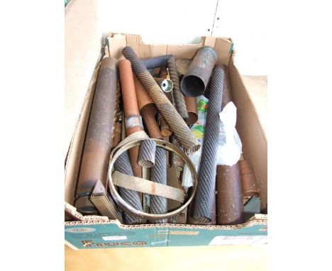 Box of Copper Brass pipe etc