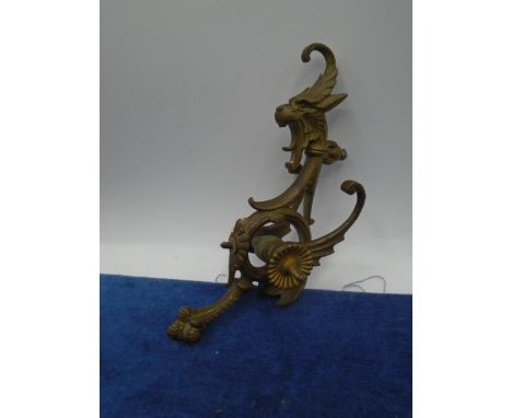 Brass dragon door knocker