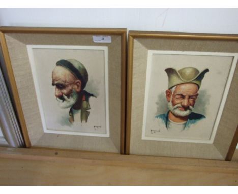 2 oil paintings made for the tourist trade in Tehran, Iran at Hayrapetyan Art Gallery both signed  Kazarian 71