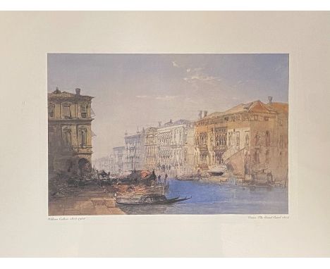 Three framed and glazed prints to include: La Toilette 1890 after Edgar Degas 48 x 37cm; Modernist Seascape; Venice, The Gran