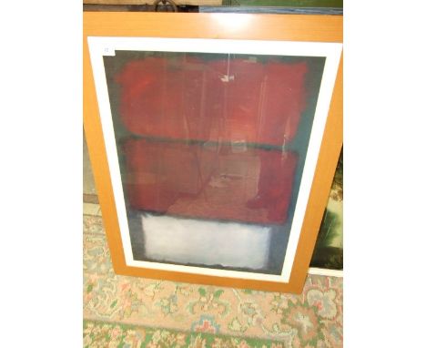 Mark Rothko print " untitled 1960 " San Francisco Museum of Modern Art 26 x 33.5 inches