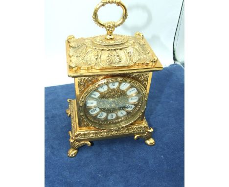 Heavy Brass Mantle Clock