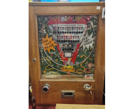 Vintage German The Hat Trick Penny Arcade Fruit Machine Slot Machine