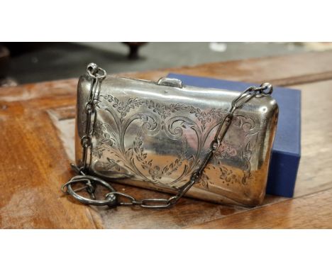 Silver Hallmarked Antique Purse - 81.85g