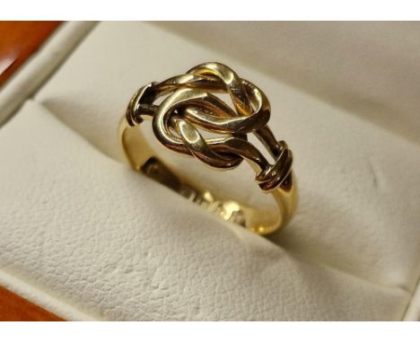 18ct Gold Celtic Clogau Style Early Knot Ring - size K &amp; 3.7g
