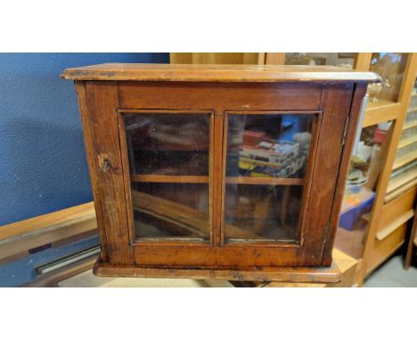 Twin Shelf Apprentice Wall Cabinet, likely 1930's - 42.5x17.5x32cm