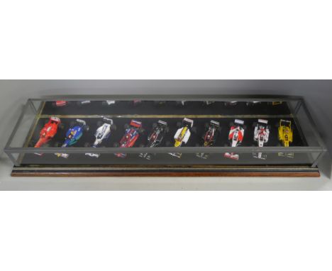 A cased set of ten model Formula 1 racing cars, 1:43 scale 