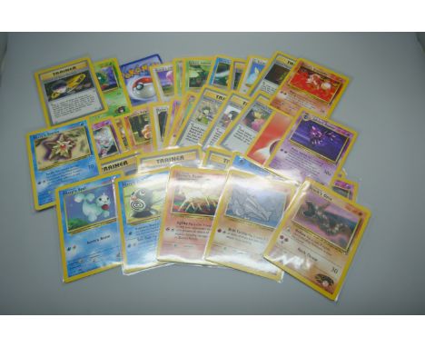 A Gym Challenge set of 35 vintage rare Pokemon cards 