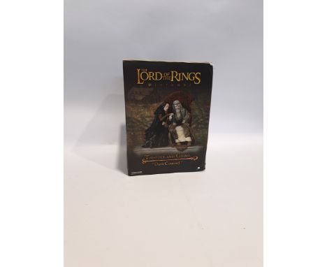 Sideshow Collectibles The Lord of the Rings Dioramas Th&eacute;oden and Grima "Dark Counsel". Near Mint to Near Mint Plus wit