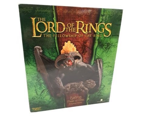 Sideshow Collectibles The Lord of the Rings The Fellowship of the Ring Balrog Flame of Udun Polystone Statue. Excellent Plus 