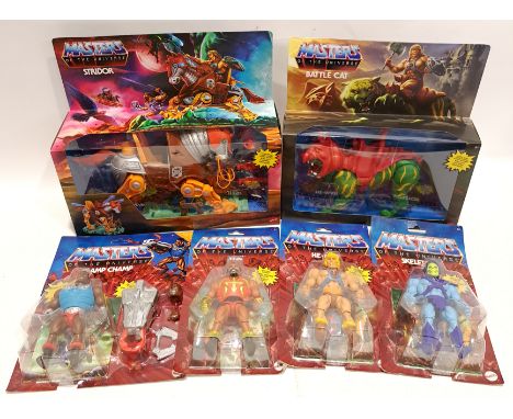 Mattel Masters of the Universe Figures &amp; Vehicles Includes He-Man, Skeletor, Battle Cat with Others. Excellent Plus to Ne