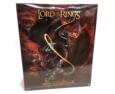 Sideshow Collectibles The Lord of the Rings Dioramas Gandalf vs. Balrog "The Duel of Light and Fire". Near Mint to Near Mint 