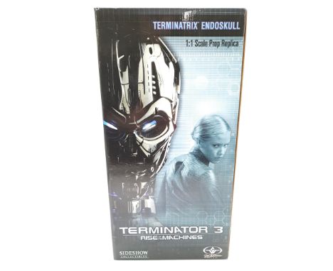 Sideshow Collectibles Terminator 3 Rise of the Machines Terminatrix Endoskull 1:1 Scale Prop Replica. Near Mint within Good P